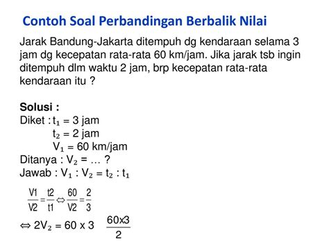 Contoh Soal Perbandingan Berbalik Nilai Wulan Tugas