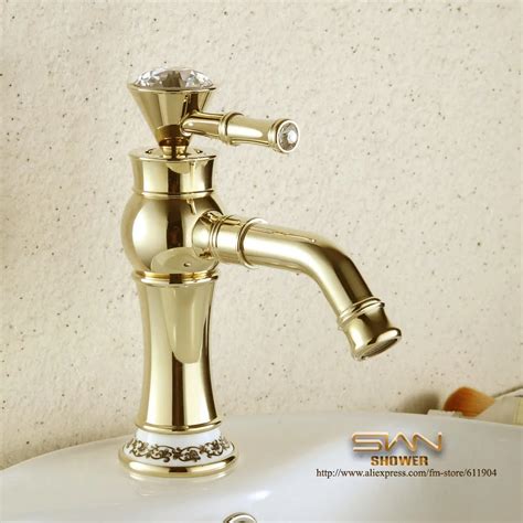 New Luxury 8 Gold Color Bathroom Faucet Vessel Basin Faucets Mixer Tap Single Lever Handle In