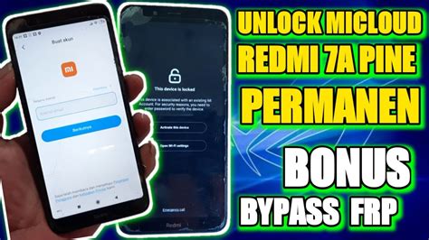 Unlock Micloud Redmi A Pine Permanen Sekaligus Frp By Gs Tool