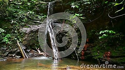 Girl With Bikini Lying Down In Waterfall River Stock Footage Video Of