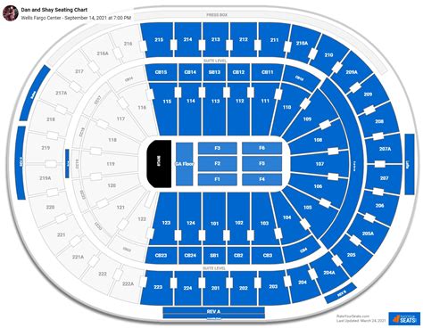 Wells Fargo Center Seating Charts for Concerts - RateYourSeats.com