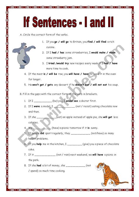 If Sentences 2 130908 Esl Worksheet By Manuelanunes3