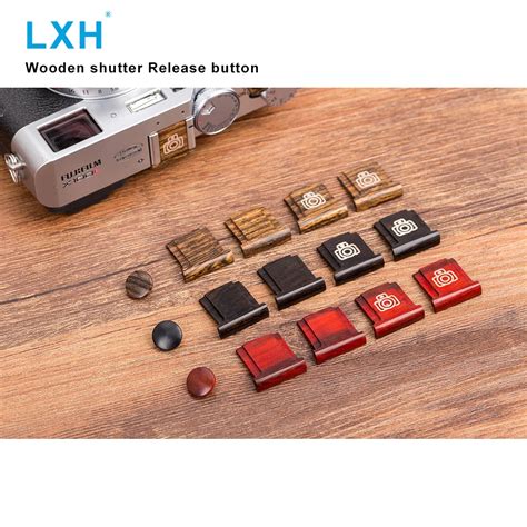 Aliexpress Buy LXH Wooden Surface Camera Soft Shutter Release Button With Hot Shoe Cover