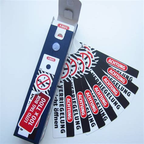 Abus Polypropylen Safety Tags T Lockout Tagout Shop