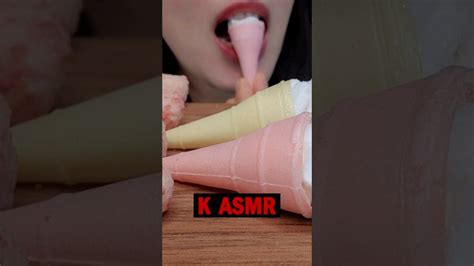 asmr 핑크 아이스크림 PINK ICE CREAMS eating mukbang 먹방 eatingsounds