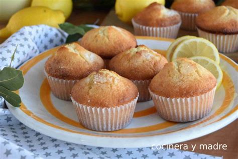 Magdalenas Esponjosas De Lim N Cocinera Y Madre