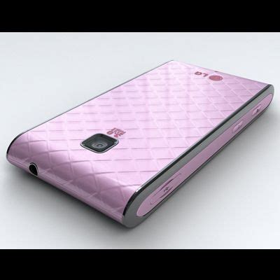 LG Optimus GT540 Pink 3D Model 5 Max 3ds Fbx Obj Free3D