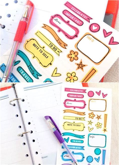 12 Ways To Make Stickers With Cricut Diy Crafts