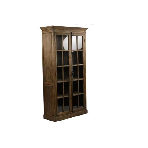 Armoire En Bois Portes Vitrees It