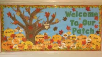 Fall Bulletin Board. "Welcome to our patch" | Staff bulletin boards ...