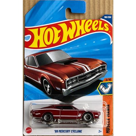 Mô hình xe thể thao cơ bắp muscle pony Hot Wheels 1969 69 Mercury Cyclone Shopee Việt Nam