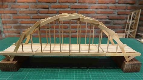 How To Make A Tied Arch Bridge Using Popsicle Sticks Youtube