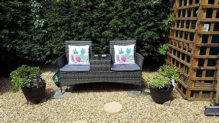 Vonhaus Rattan Loveseat For Garden Seater Jack Jill Love Seat