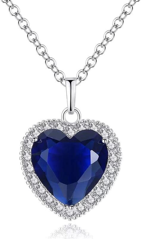 Titanic Heart Of The Ocean Neckalce The Blue Love Pendant Necklaces