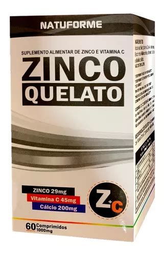 Suplemento En Comprimidos Natuforme Zinc Quelado Comprimidos Mg