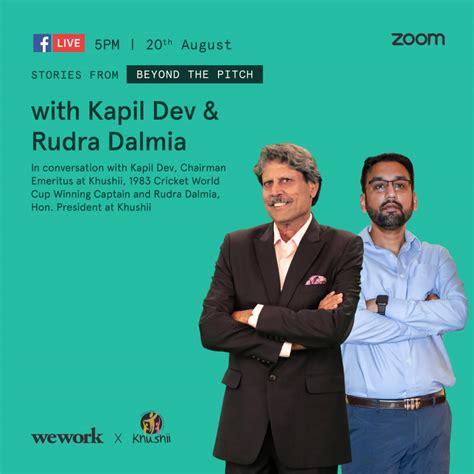 Wework India Presents ‘stories With The Legendary Kapil Dev