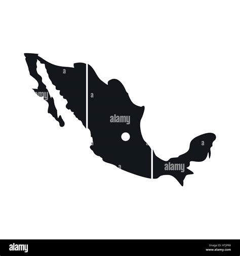 Map Of Mexico Icon Simple Style Stock Vector Image Art Alamy