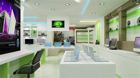 Professional Computer Showroom Design Electronic Computer Store