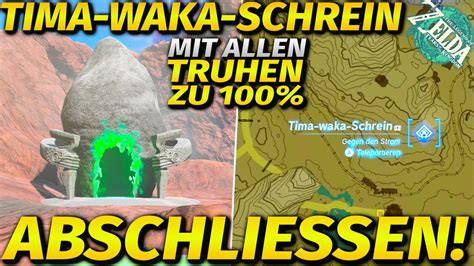 NEU Tima waka Schrein mit allen Truhen abschließen Zelda Tears of