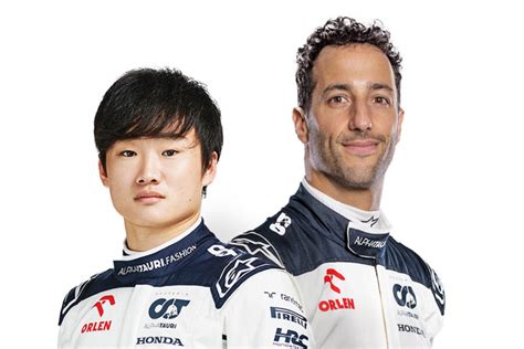 Yuki Tsunoda And Daniel Ricciardo With Us In Yuki Tsunoda