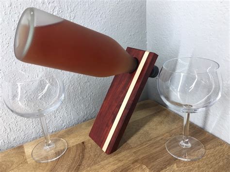 Levitating Wine Bottle Holder Balance Wine Bottle Holder Etsy