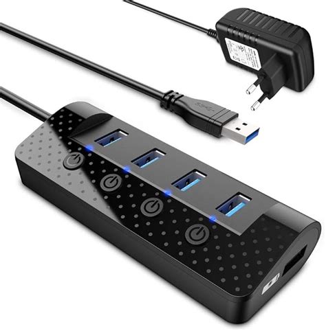 Atolla Hub USB 3 0 con 4 puertos más puertos dedicados a la carga con