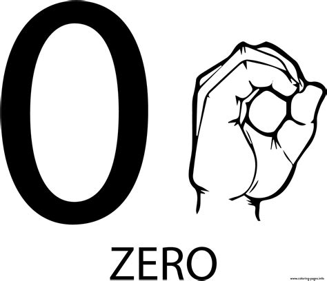 Number Zero Free Printable