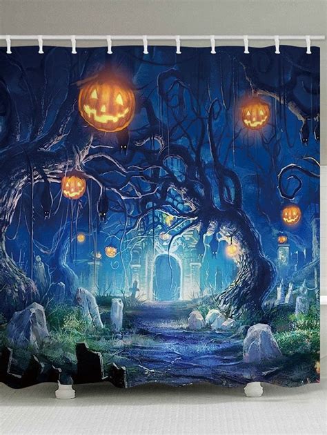 Transform Your Bathroom With A Spooky Halloween Shower Curtain