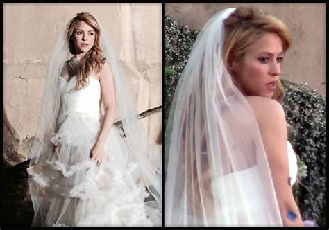 Shakira spotted in wedding dress, is marriage on cards? (see pics)