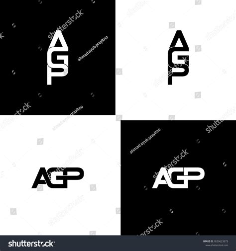 Agp Letter Initial Monogram Logo Design Stock Vector Royalty Free