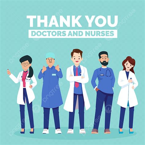 Thank You Nurses Vector Art Png Thank You Doctors And Nurses