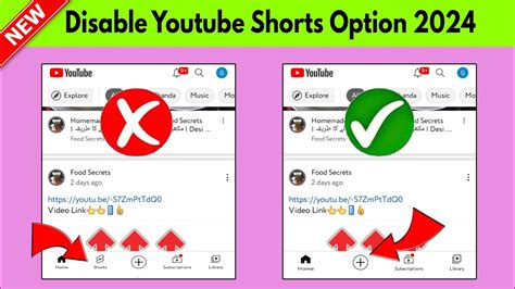 How To Disable Youtube Shorts Option 2024 How To Turn Off Youtube