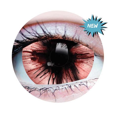 Red Colored Contacts For Halloween And Cosplay Primal ® Contact Lenses