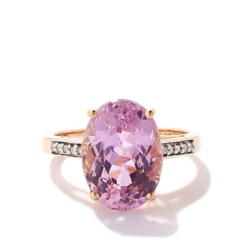 Minas Gerais Kunzite Diamond K Rose Gold Tomas Rae Ring Atgw