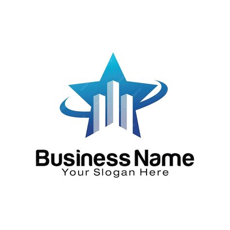 Premium Vector | Star with city logo design template