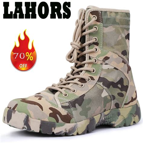 Lahors Milit R Armee M Nner Stiefel Schn Ren Wasserdichte Outdoor Botas