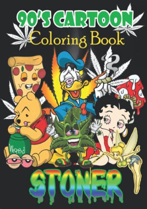 Pdf Download 90s Cartoon Stoner Coloring Book Stoner Dísnèy Coloring Book For Adults