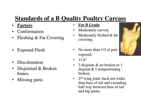 Ppt Grading Poultry Carcasses Powerpoint Presentation Free Download