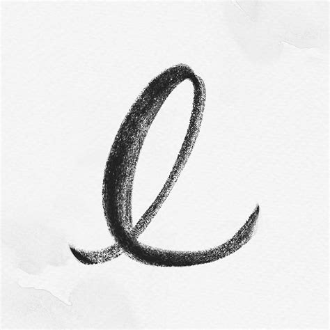 Letter E Cursive Hand Drawn Free Photo Rawpixel