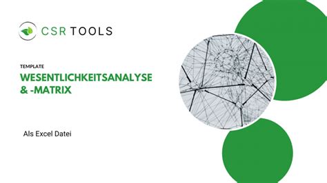 Wesentlichkeitsanalyse Template CSR Tools