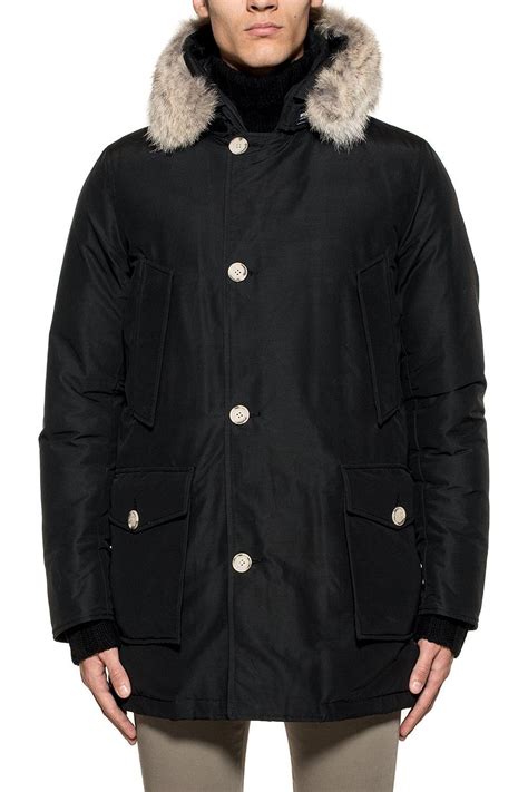 Woolrich Black Cotton Outerwear Jacket For Men Lyst