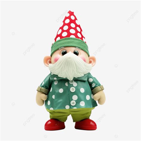 Green Gnome With Red Dots Wearing Medical Mask Gnome Christmas Xmas