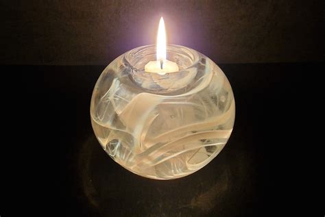 Kosta Boda Cool Moon White Candle Holder Handmade Etsy