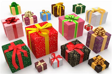Isolated Presents/Gifts Set Stock Vector - Illustration of idea, polka ...