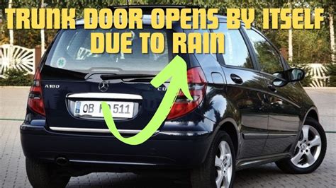 Fast Fix Solution To The Trunk Door That Opens By Itself Due To Rain At