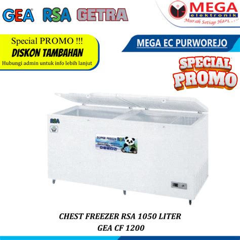 Jual Chest Freezer Rsa Liter Gea Cf Cf Kotak Pembeku