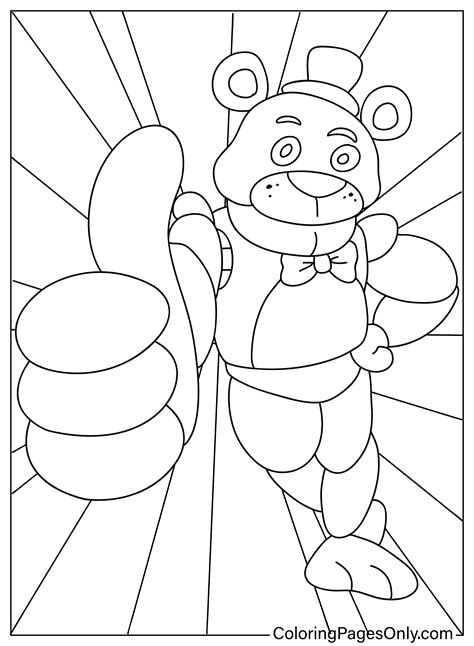 Coloriages De Freddy Fazbear Coloringpagesonly