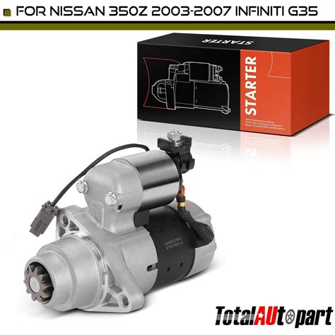 Starter Motor For Infiniti Fx35 2003 2008 G35 M35 Nissan 350z 14kw 12v