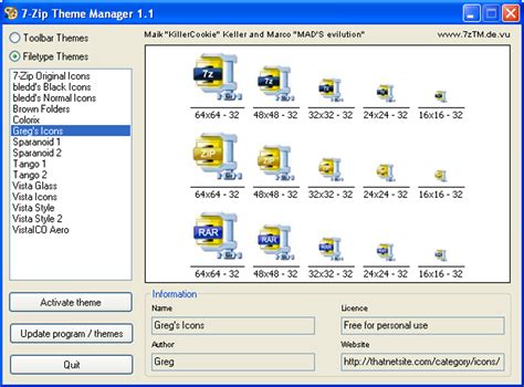 7 Zip Theme Manager İndir