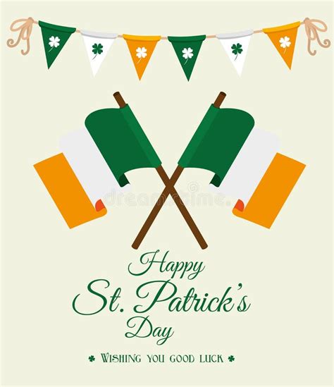 St Patricks Day Card Design Vector Illustration Stock Vector Illustration Of Traditional